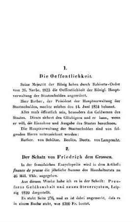1. Die Oeffentlichkeit