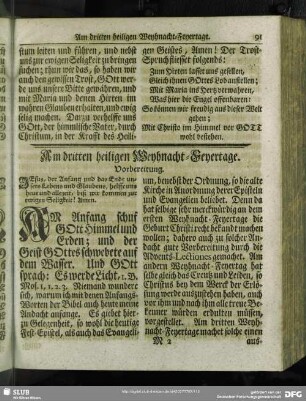 Am dritten heiligen Weyhnacht-Feyertage