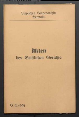 Böcker, Ehefrau des Henrich Böcker in Pivitsheide gegen ihren Ehemann, wegen eines Ehestreits