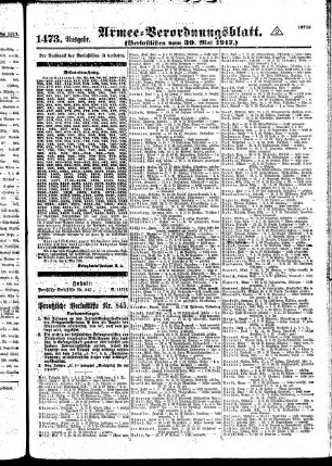 1473.Ausgabe. Mittwoch, 30. Mai 1917