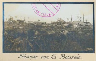 Foto der Trümmer von La Boisselle