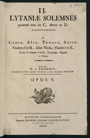 II. Lytaniae Solemnes. Opus V.