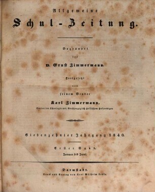 Allgemeine Schulzeitung. 17. 1840