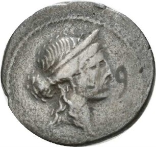 Denar des M. Aemilius Lepidus mit Darstellung eines Reiters