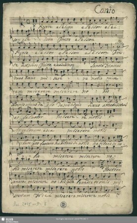 Litanies - Mus.2455-D-6 : V (4), Coro, orch - F; MenR 146/7