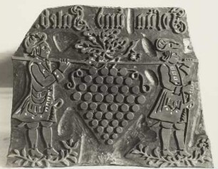 Druckstock, M. 18. Jh., Steinauer Blaudruck, 1954