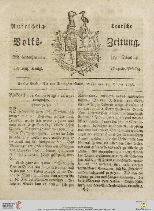 Zweiter Band. Ein und Dreißigstes Stück