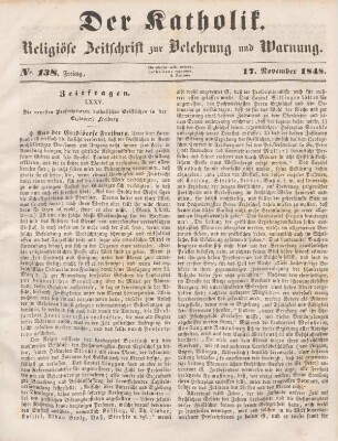 553-554 Zeitfragen : LXXV. Die neuesten Proscriptionen katholischer Geistlichen in der Erzdiöcese Freiburg
