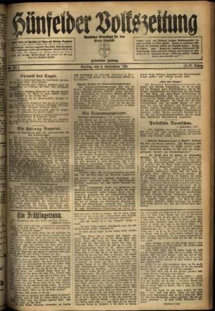 Ausgabe vom Freitag, den 02. September 1921.
