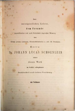 Handbuch der medicinischen Klinik : A. m. d. T.: Specielle Pathologie und Therapie vom Klinischen Standpunkte aus bearbeitet, 1