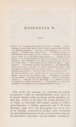 Hoofdstuk IV. Aankomst van versterking aan troepen en mazerieel te Padang ...