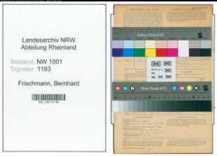 Entnazifizierung Bernhard Frischmann, geb. 08.12.1909 (Industriekaufmann)