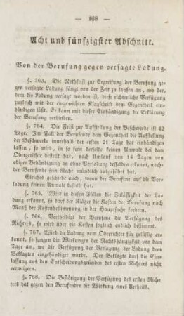 Acht und fünfzigster Abschnitt. Von der Berufung gegen versagte Ladung