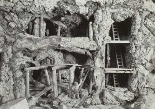 Weihnachtsberg "Schwarzenberg" : Weihnachtsberg "Schwarzenberg" (vor 1951; R. Meier). Ausschnitt: Bergbau. Dresden: Weihnachtsmesse, 1951
