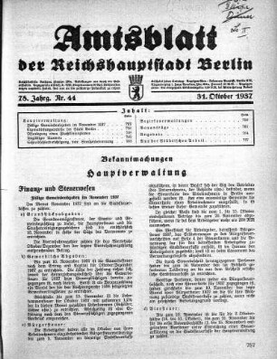 1937,44: Nr. 44, 31. Oktober 1937