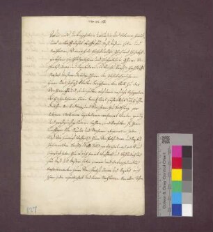 Kautionsbrief für den Domherrn Karl Josef Walter von Roll am Domstift Basel, mit Bürgschaften seitens der Domherren von Andlau und von Roggenbach.