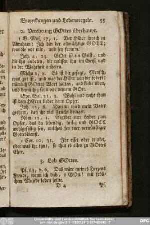 2. Verehrung Gottes überhaupt.