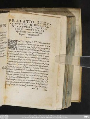 Praefatio Iodoci Willichii Reselliani Ad Wipertum Suevum LL. Doctorem, Et syndicum Vratislaviensem & poetarum amantissimum.