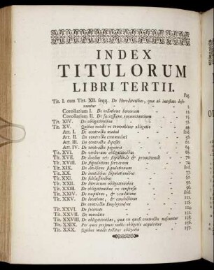 Index titulorum libri tertii