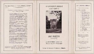 "Am Rhein. Zweite Folge" aus der Reihe "Aus unserer Heimat"