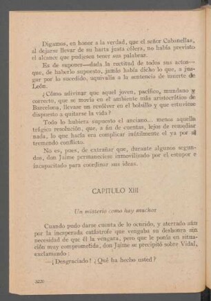 Capítulo XIII - Un misterio como hay muchos