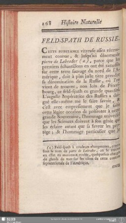 Feld-Spath De Russie