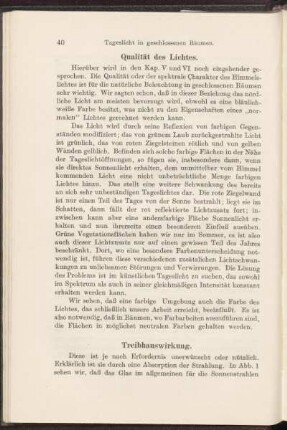 Qualität des Lichtes.