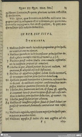 Quot & quibus modis nullitas in iudicio proponi ac super ea libellus & sententia concipi & formari possit