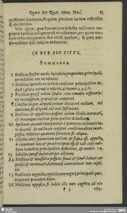 Quot & quibus modis nullitas in iudicio proponi ac super ea libellus & sententia concipi & formari possit