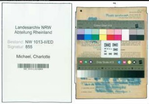 Entnazifizierung Charlotte Michael , geb. 05.04.1920 (Lehrerin)