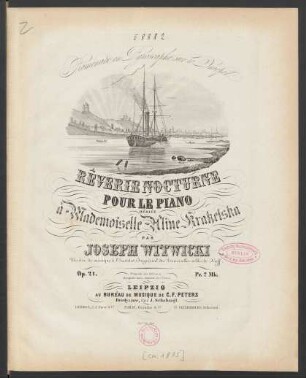 Promenade en pyroscaphe sur le Dnieper : rêverie nocturne pour le piano ; op. 21