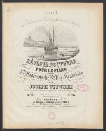 Promenade en pyroscaphe sur le Dnieper : rêverie nocturne pour le piano ; op. 21