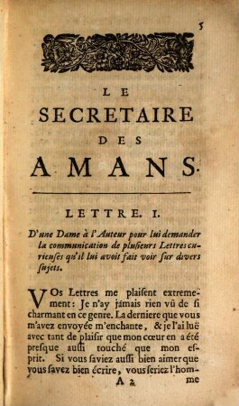 Le secrétaire des amans