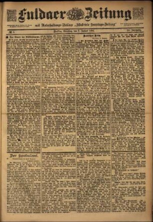 Ausgabe vom Dienstag, den 07. Januar 1902.