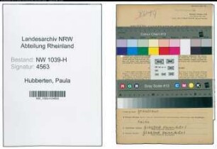 Entnazifizierung Paula Hubberten , geb. 27.02.1909 (Angestellte)