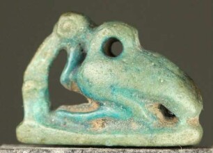 Amulett. Hockender Ibis