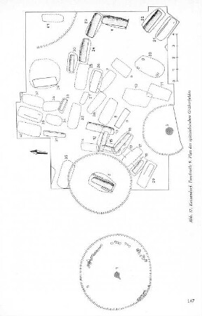 Abb. 17. Ketzendorf. Fundstelle 9. Plan des spätsächsischen Gräberfeldes