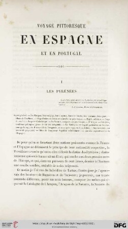 I. Les Pyrènèes