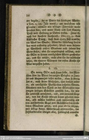 §. 18. Von der heiligen Schrift