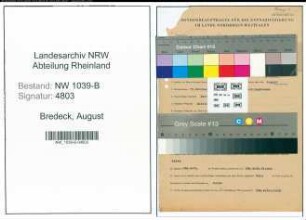 Entnazifizierung August Bredeck , geb. 15.10.1901 (Beamter)