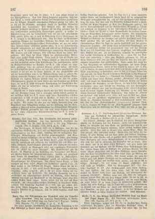 187-188 [Rezension] Das Buch der Erkenntniss der Wahrheit oder der Ursache aller Ursachen