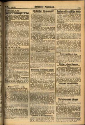 Zweite Ausgabe vom Dienstag, den 07. Juni 1938.