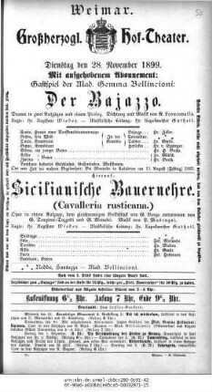 Sicilianische Bauernehre (Cavalleria rusticana)