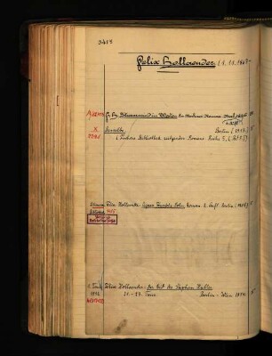 Felix Hollaender (1.11.1867-.