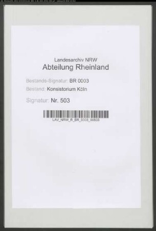 Erteilung der Dispensationen in Ehesachen. Specialia