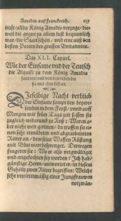 Das XLI. Capitel.