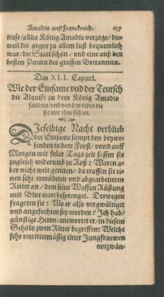 Das XLI. Capitel.