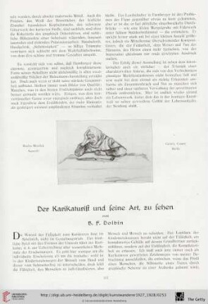 9/10: Der Karikaturist und seine Art zu sehen