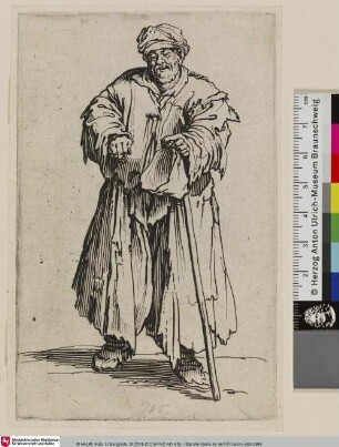 [Der Bettler mit der leeren Mütze; Le Mendiant obèse aux yeux baissés]