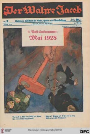 Nr. 9 (28. April 1928) (2. Wahl-Sondernummer: Mai 1928)